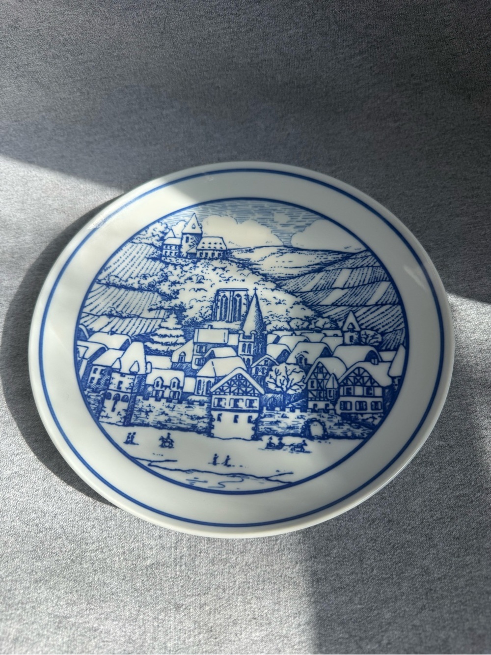 Blue Scenic Porcelain Salad Plate - Home Dining